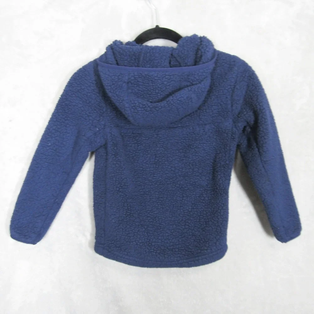The North Face Boys XS 6 Blue Fleece Pullover Hoodie Jacket